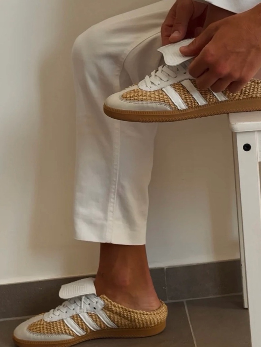 adidas custom slide sambas- raffia collection - Picture 6 of 8